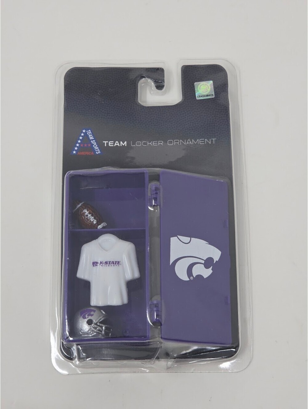 Team Sports America Kansas State Locker Ornament Football Helmet Set New